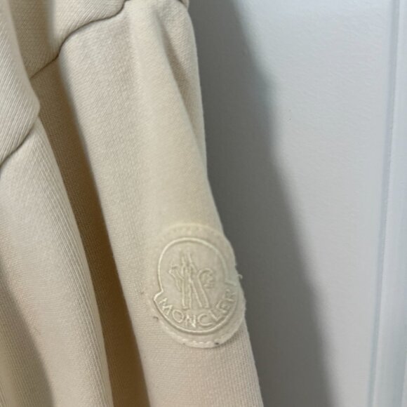 Moncler Beige Hoodie & Joggers Logo Lounge Set M | $1,250 Retail - Picture 3 of 16